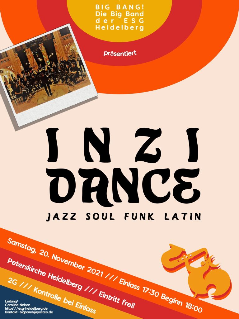 Flyer für das InziDance-Konzert am 20. November 2021.